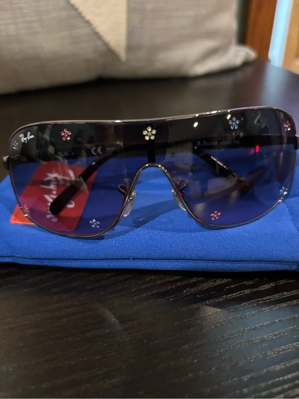 Ray-Ban Junior aviator Sunglasses with Multicolor Floral Studs New